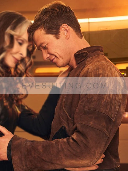 Jack Crusher Star Trek Picard S03 Ed Speleers Brown Suede Leather Jacket
