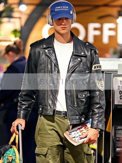 Jacob Elordi Daytona to L.A Leather Jacket