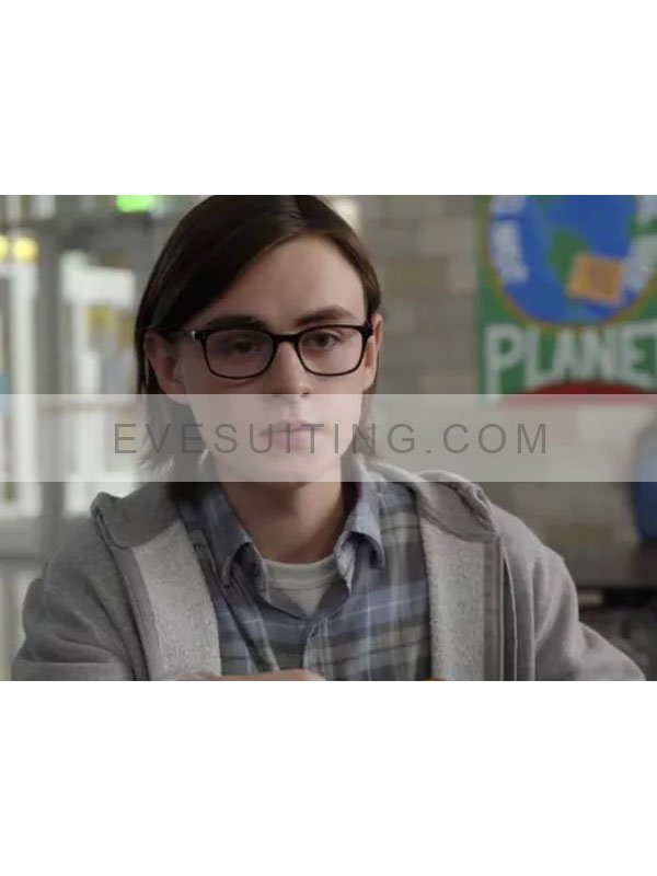 Jaeden Martell Metal Lords 2022 Kevin Schlieb Grey Hoodie