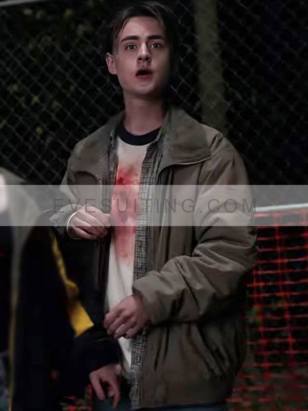 Jaeden Martell Y2K 2024 Brown Jacket