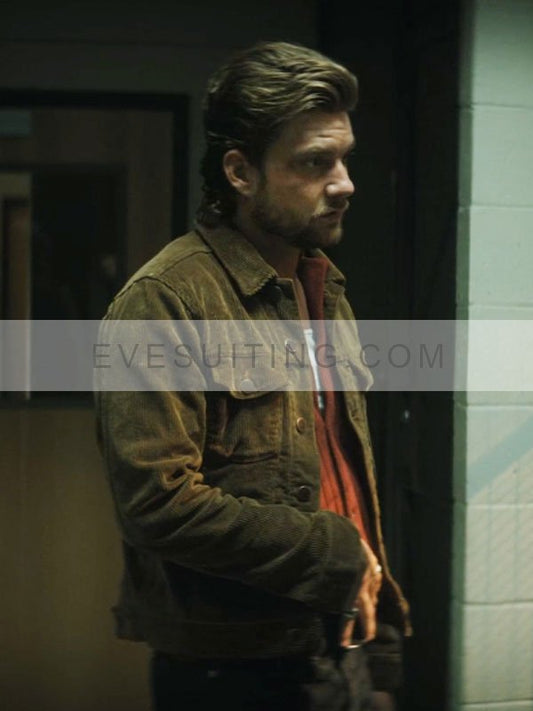 Jake Weary Trigger Warning 2024 Brown Jacket