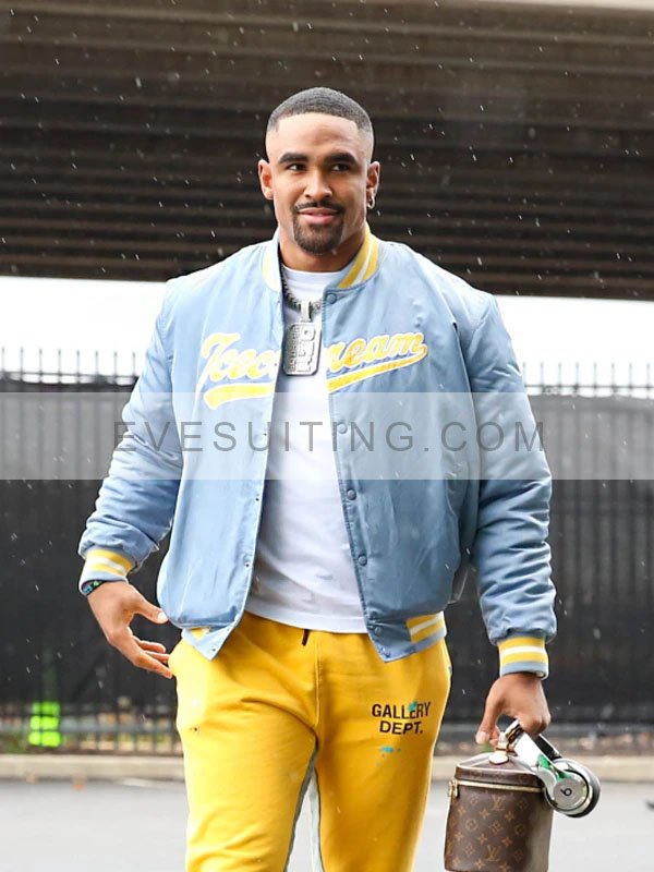 Jalen Hurts Ice Cream Baseball Blue Jacket