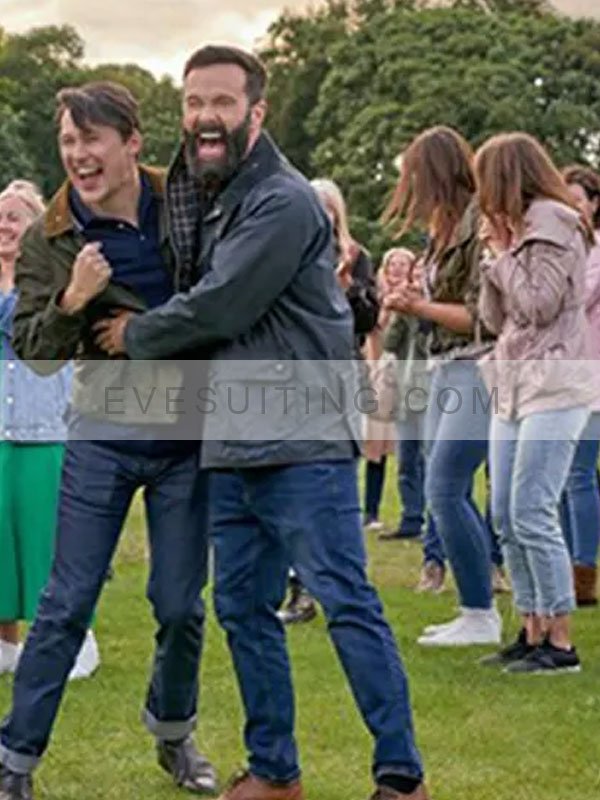 James Mackenzie A Scottish Love Scheme 2024 Rory Campbell Black Cotton Jacket