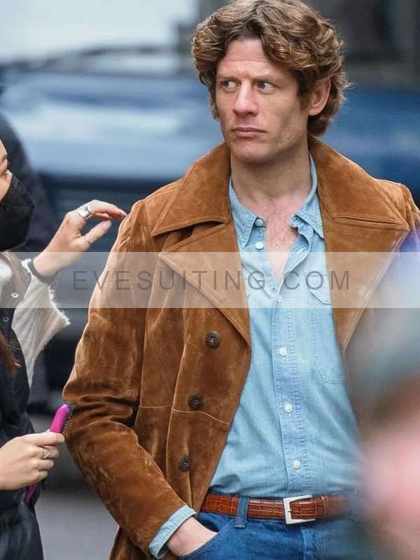 James Norton Bob Marley One Love 2024 Brown Suede Coat