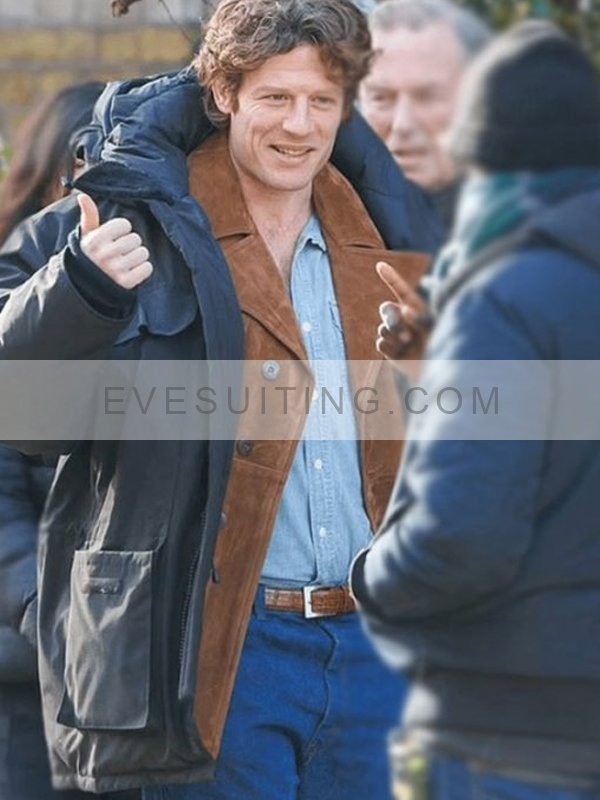 James Norton Bob Marley One Love 2024 Chris Blackwell Black Hooded Jacket