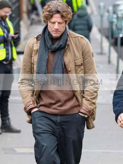 James Norton Movie Bob Marley One Love 2024 Chris Blackwell Brown Cotton Jacket