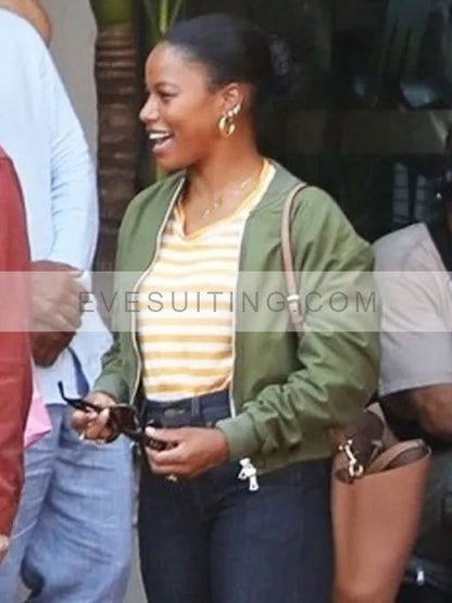 Jane Beverly Hills Cop Axel F 2024 Bomber Jacket