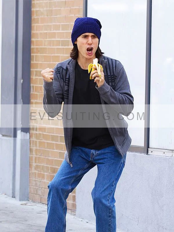 Jared Leto Tv Series WeCrashed Adam Neumann Fleece Grey Jacket