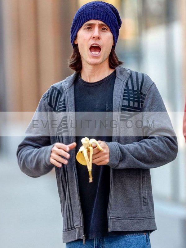 Jared Leto Tv Series WeCrashed Fleece Grey Jacket