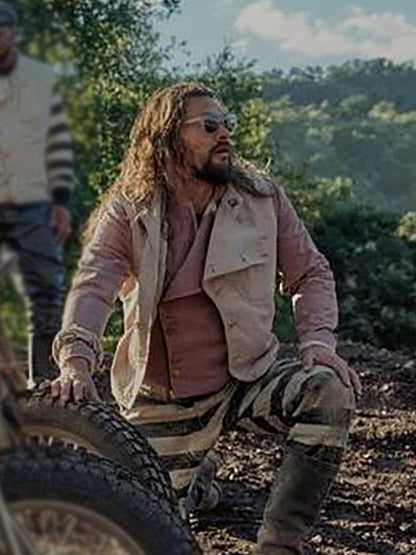 Jason Momoa Beige Cotton Vest