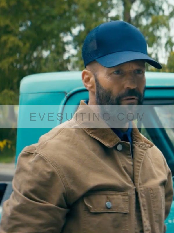 Jason Statham The Beekeeper 2024 Adam Clay Brown Cotton Jacket