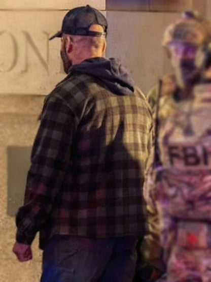 Jason Statham The Beekeeper 2024 Mr Clay Green Plaid Shirt