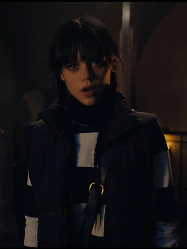 Jenna Ortega Black Vest