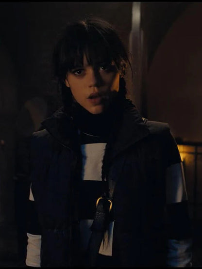 Jenna Ortega Black Vest