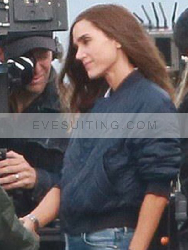 Jennifer Connelly Top Gun Maverick Penny Benjamin Bomber Quilted Jacket
