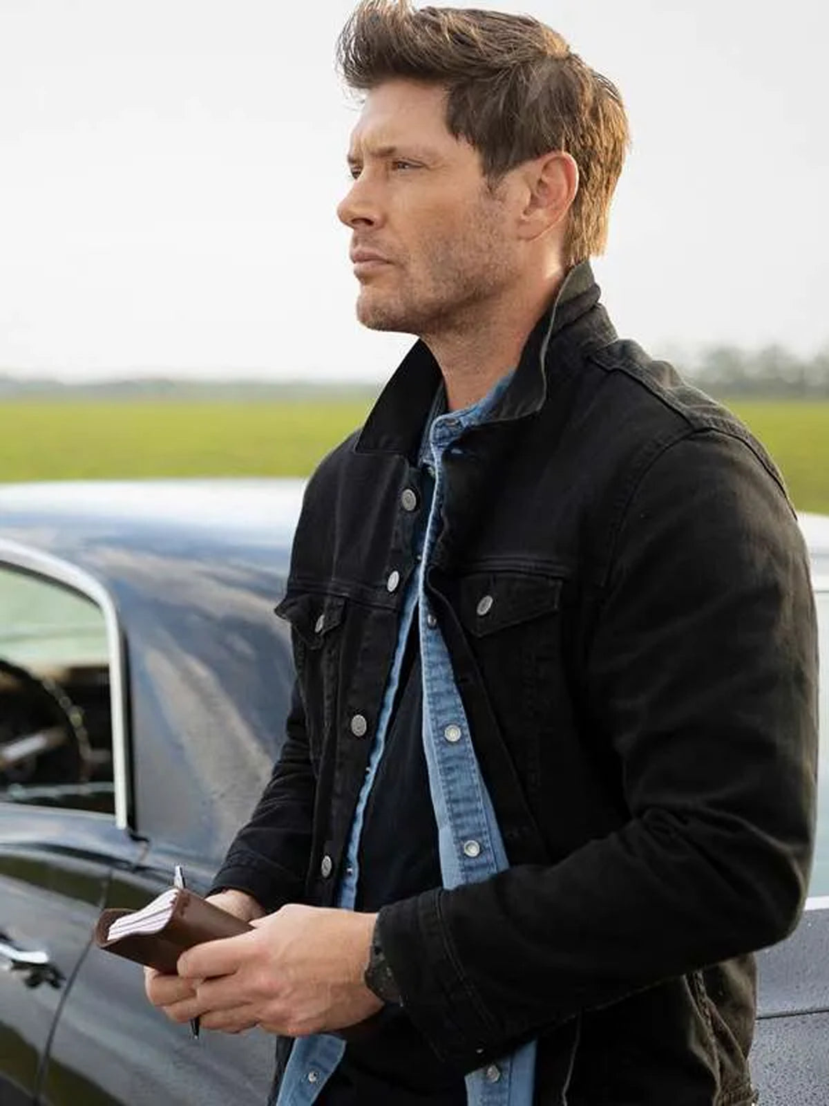 Jensen Ackles Supernatural Dean Winchester Black Denim Jacket