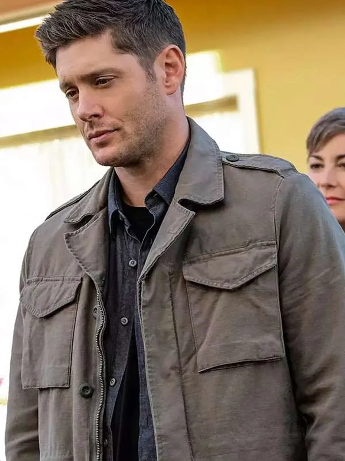 Jensen Ackles Supernatural Dean Winchester Grey Cotton Jacket