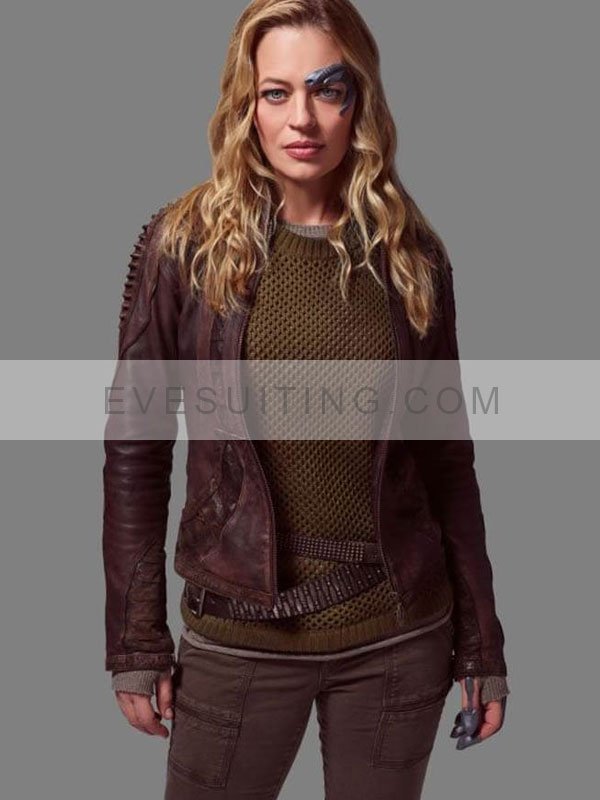 Jeri Ryan Star Trek Picard Leather Jacket