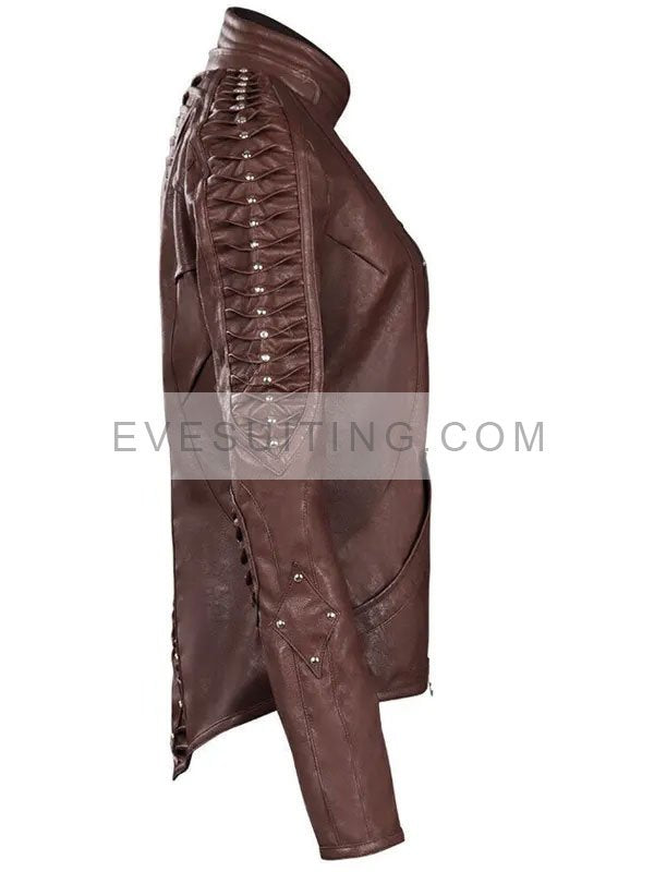 Jeri Ryan Star Trek Picard Leather Jacket