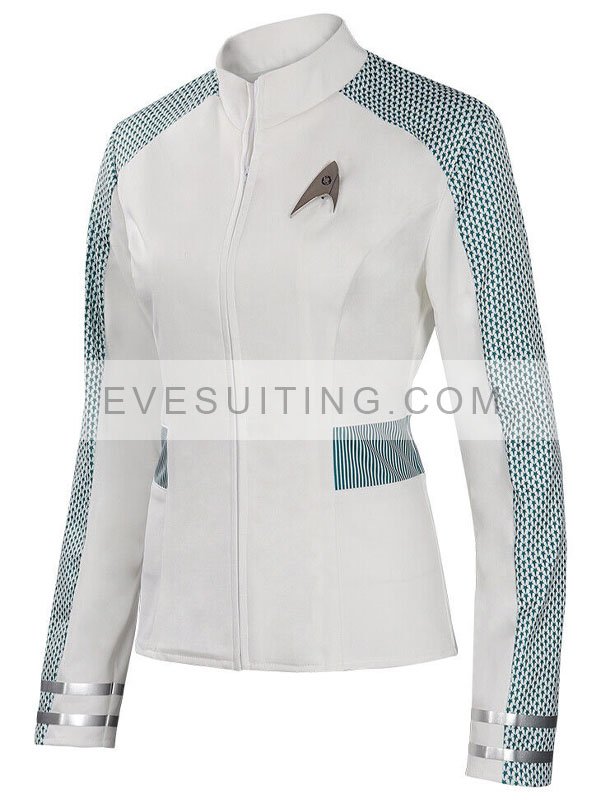 Jess Bush Star Trek Strange New Worlds Christine Chapel White Jacket