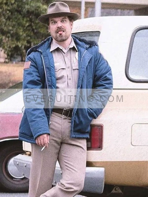 Jim Hopper Cotton Blue Jacket