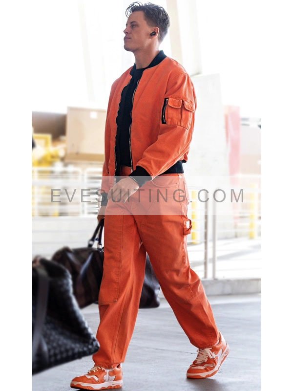 Joe Burrow Orange Bomber Jacket