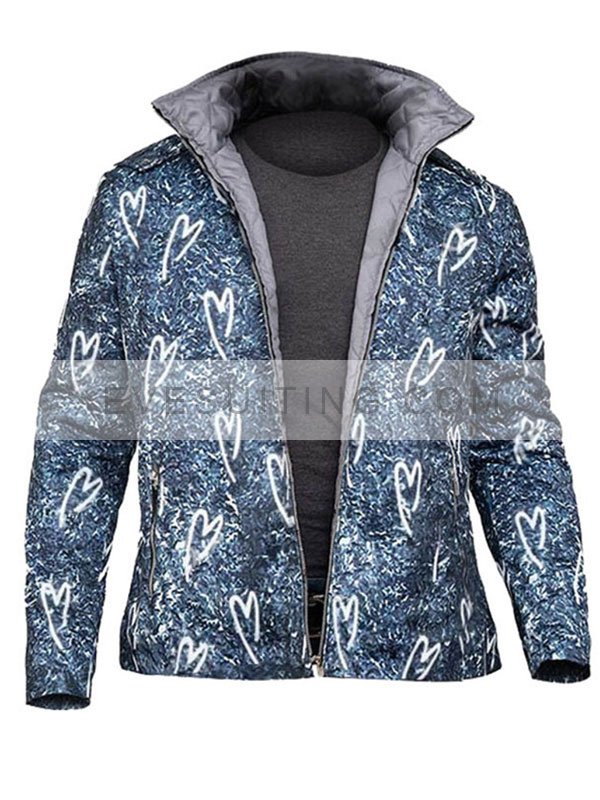 Joe Burrow Postgame NFL Grey Sherpa Heart Jacket