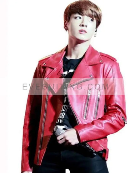 Joe Jungkook Motorcycle Leather Jacket