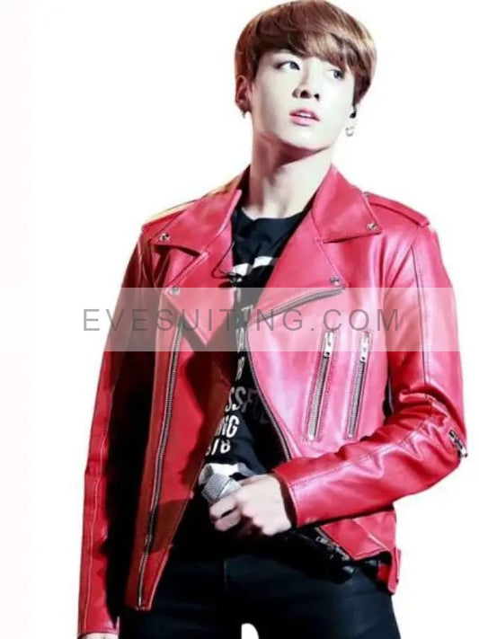 Joe Jungkook Motorcycle Leather Jacket