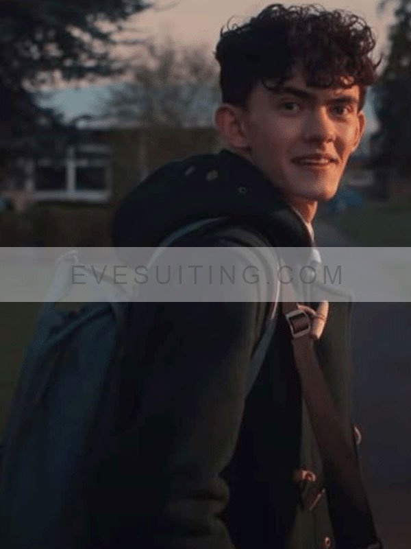 Joe Locke Heartstopper 2022 Green Wool Coat