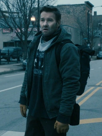 Joel Edgerton Dark Matter 2024 Jason Dessen Grey Hooded Jacket
