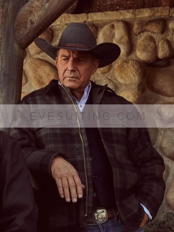 John Dutton Yellowstone Plaid Checked Jacket