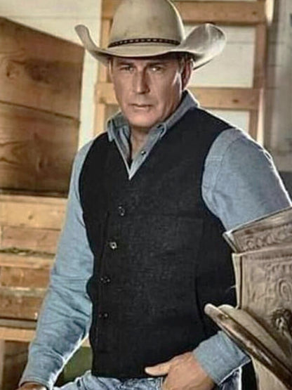 John Dutton Yellowstone Season 3 Grey Vest