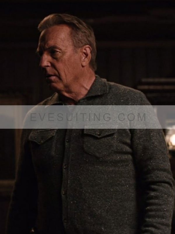 John Dutton Yellowstone Season 4 Black Cardigan