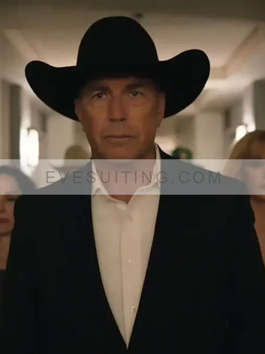 John Dutton Yellowstone Season 5 Black Blazer