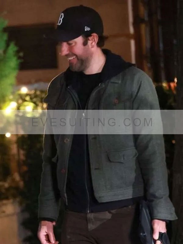 John Krasinski IF 2024 Grey Jacket