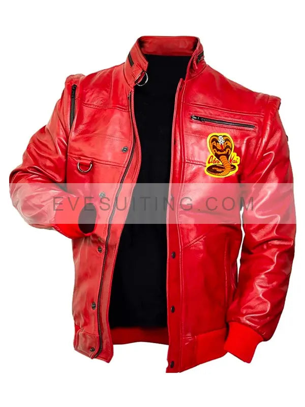 Johnny Lawrence Red Leather Jacket