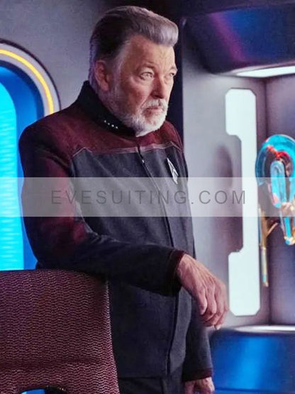 Jonathan Frakes Star Trek Picard Season 3 William T. Riker Uniform Jacket