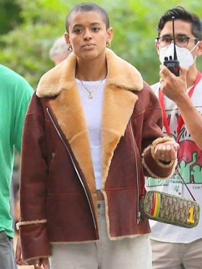 Gossip Girl Jordan Alexander Shearling Jacket