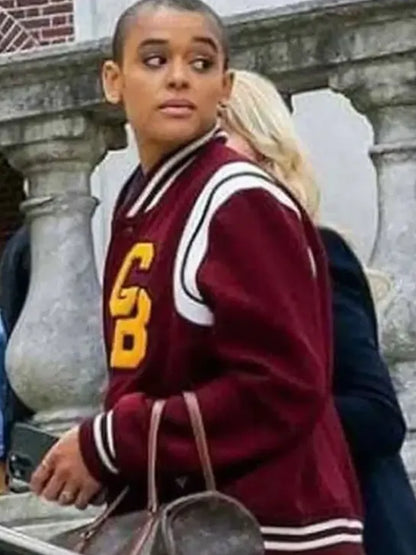 Jordan Alexander Maroon Letterman Jacket