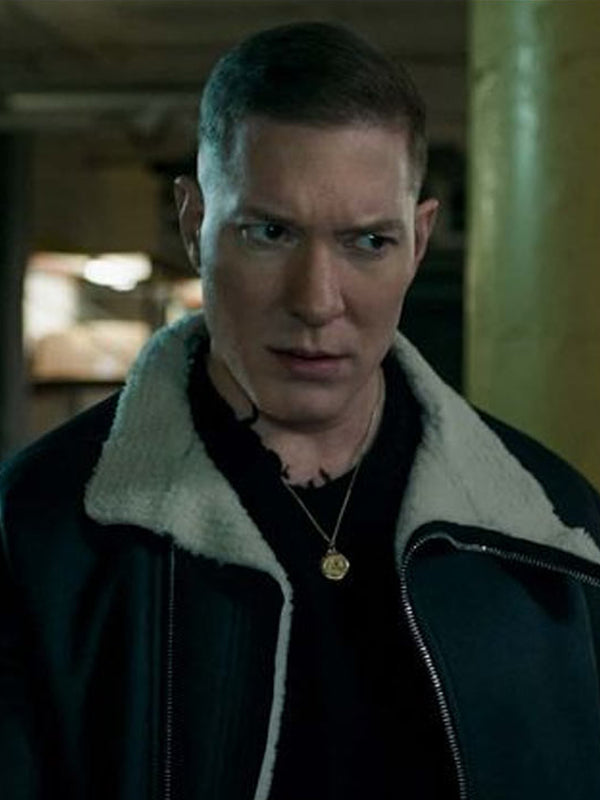 Joseph Sikora Power Book IV Force Tommy Egan Black Shearling Jacket 