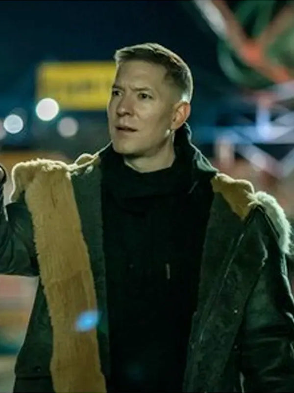 Joseph Sikora Power Book IV Tommy Egan Leather Shearling Coat