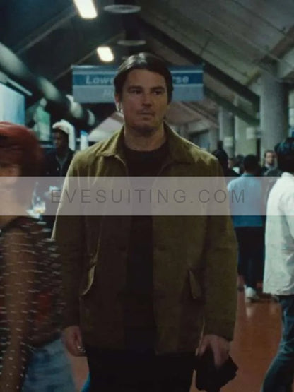 Josh Hartnett Brown Cotton Jacket