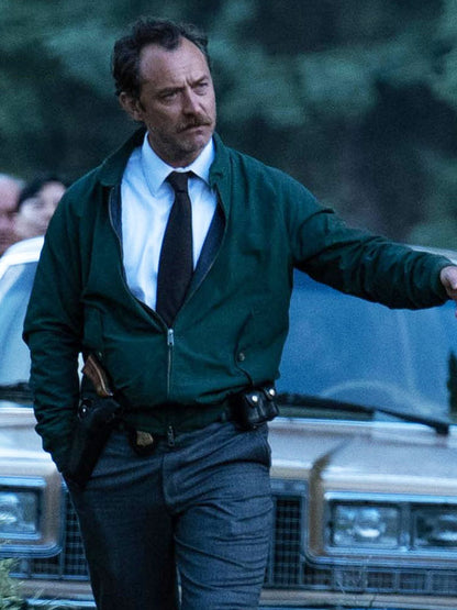 Jude Law The Order 2024 Green Jacket