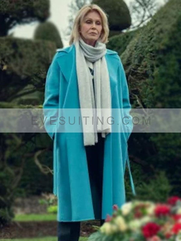 Judith Burkett Fool Me Once Season 1 Blue Trench Coat