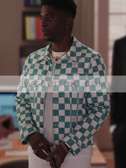 Julien Emily In Paris Season 3 Samuel Arnold Checked Jacket