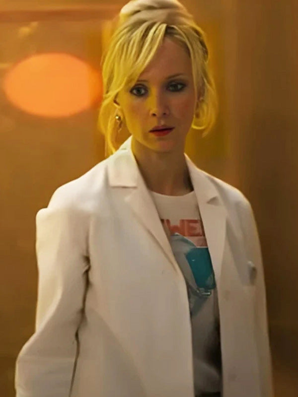 Juno Temple Venom The Last Dance 2024 White Blazer