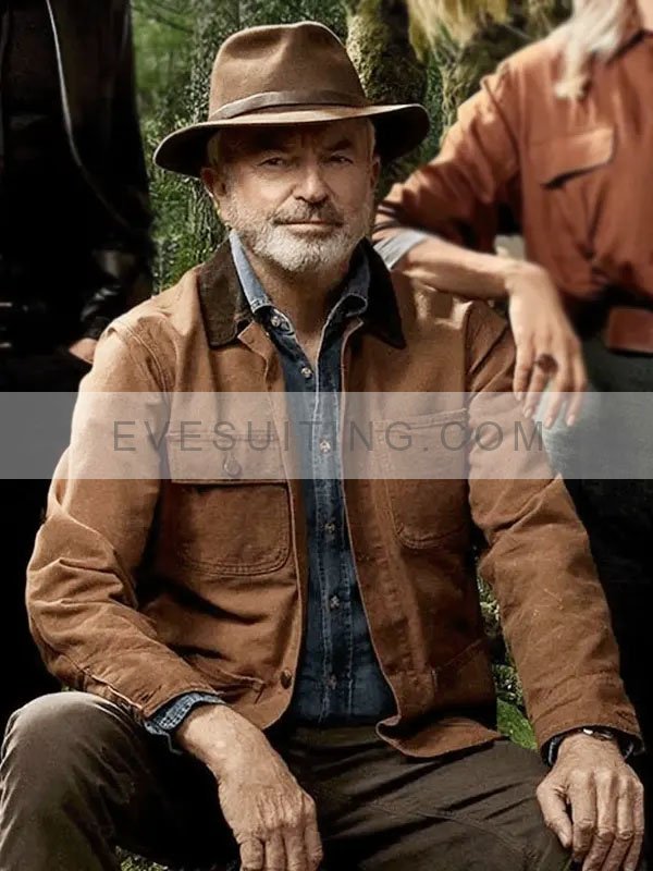 Jurassic World Dominion Alan Grant Brown Jacket