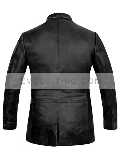 Jurassic World Dominion Black Leather Blazer