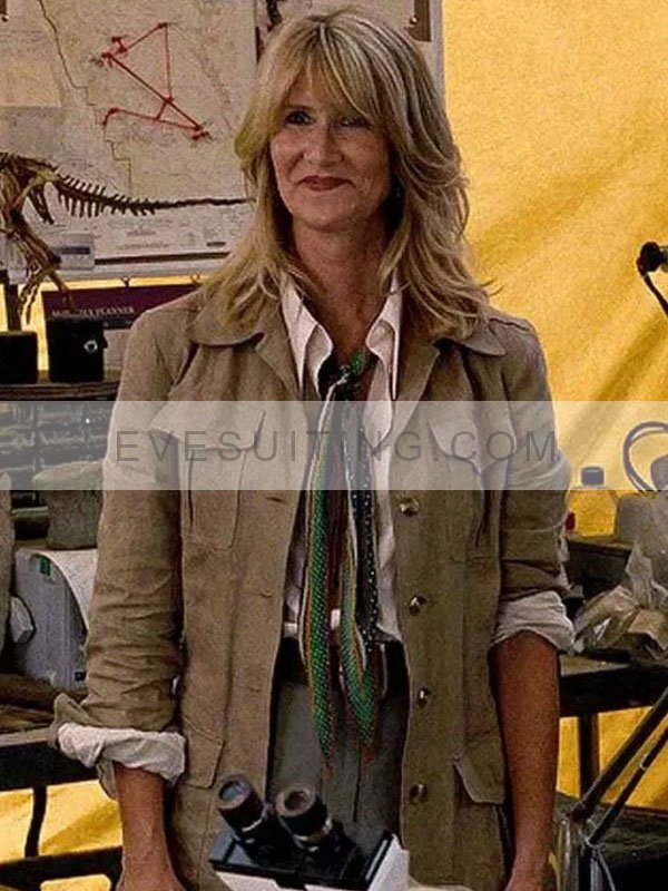 Jurassic World Dominion Ellie Sattler Brown Jacket
